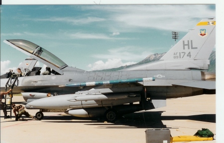 Last flight in F16 Hill AFB Ut 2000