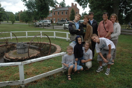 Our family & Scott's bro's family in Nauvoo
