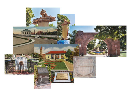 Pershing Field collage