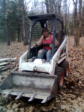 Kat on the Bobcat