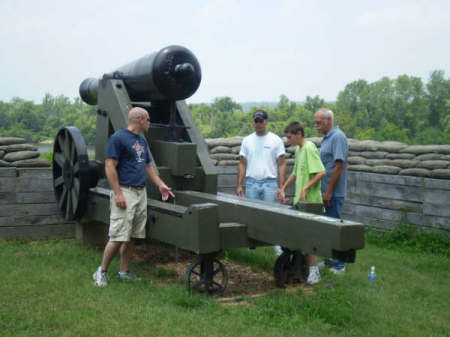 Me, my brother kevin, son Dakota(green shirt), and father