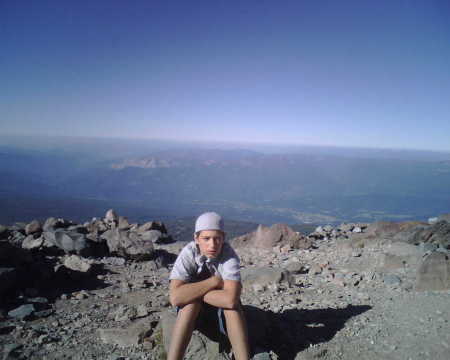 Collin at Lake Helen on Mt. Shasta