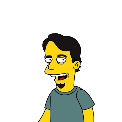 Brooks as Simpsons Character