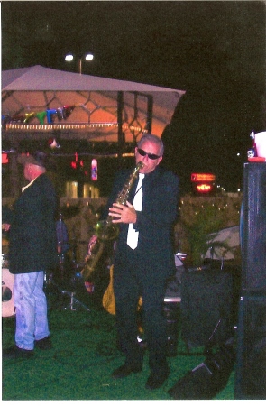 Tony playing his sax on New Years Eve....One of many gigs