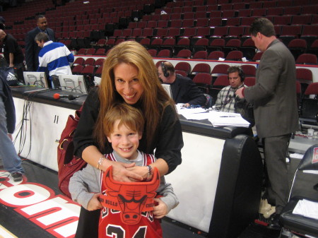 bulls game with Austin