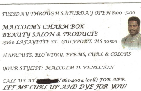 malcolm's charmbox beauty salon