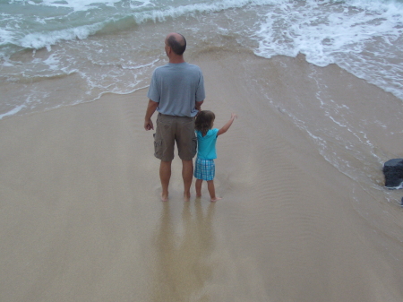 Daddy & Jenna at the Kahana Sunset - Maui