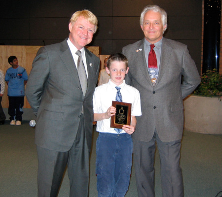 This is our eldest son Drake with the Mayor of Gilbert, AZ