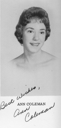 Ann Coleman, Class of 1961