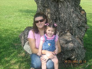 Elizabeth and mommy at the park