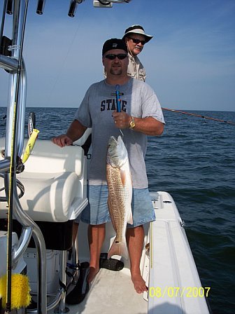 Fishing at Freemason Island