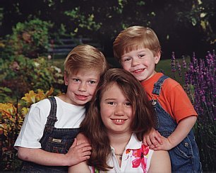 L to R Wesley, Savannah and Zachary