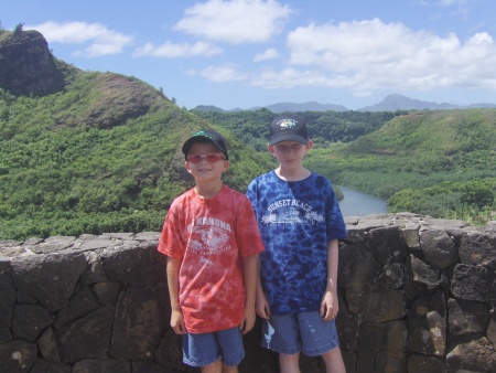 Jorrdon & Haydon on Island of Kauai