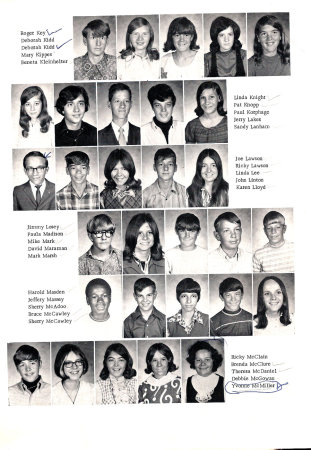 Jennifer Elkins' album, Shepherdsville Jr. High 1971