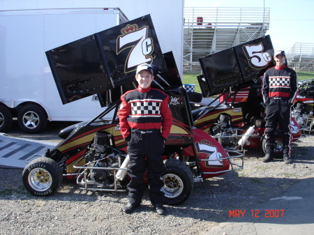 Trent and Trevor and Their Race Cars