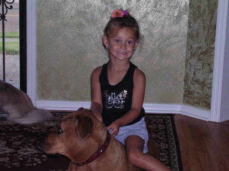 Juliana Durio and my dog  Dixie