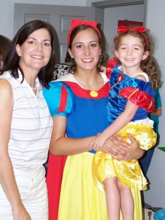 me, Snow White (Nanny KT) and littlest princess grandbaby!