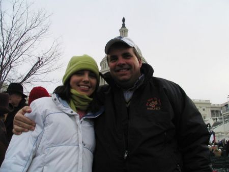 Alexandra and I at George Bush's Inauguration in 2005
