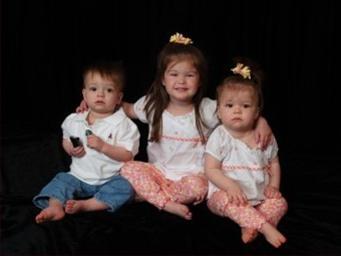 My 3 beautiful kids, Kyleigh, and twins Braeden and Payton