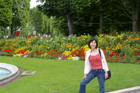 My wife in Paris in July 2006