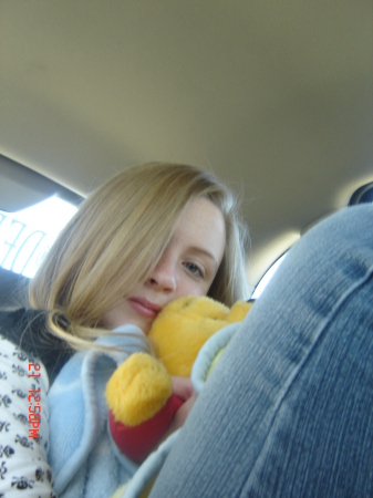 Jessica having a Pooh moment