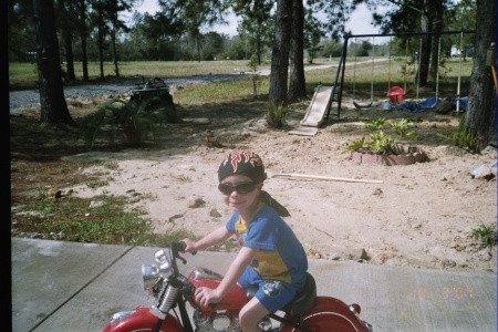 'Lil Biker in training