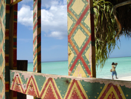 beach entrance at Nirvana, Negril Jamaica