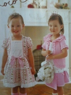 The twins in the Maison Belle issue 2007