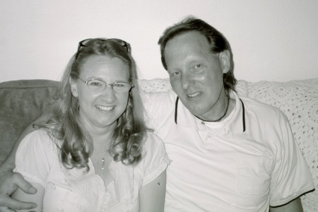 My wonderful Husband to be and I 2007!