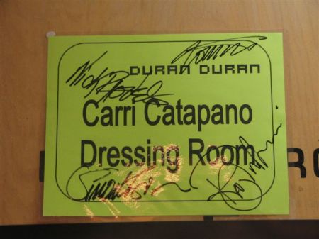 My dressing room sign