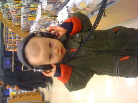 Gavin shopping for music