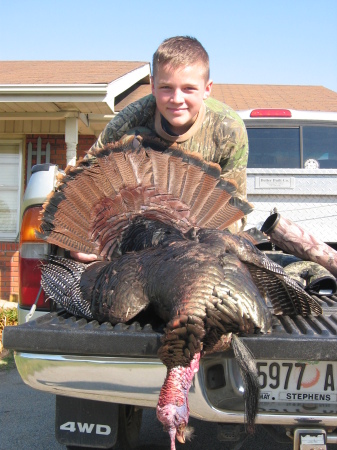 My son Geoff (age12) with his 1st bird