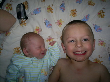 my handsom grandkids Kaleb & Austin