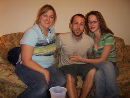 My Brother BJ his wife Amber and me