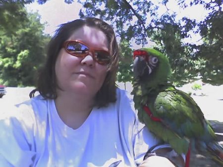 Me & my military macaw, Kizmee