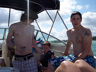 3 boys and a boat