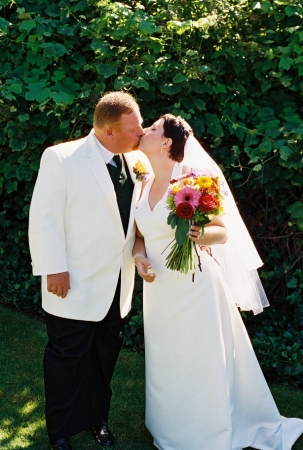 My wife Kristen and I on our wedding day