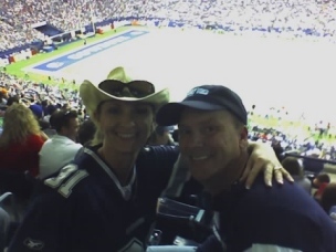 Doug and I at the Cowboy game