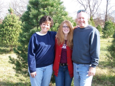 My husband, daughter and me