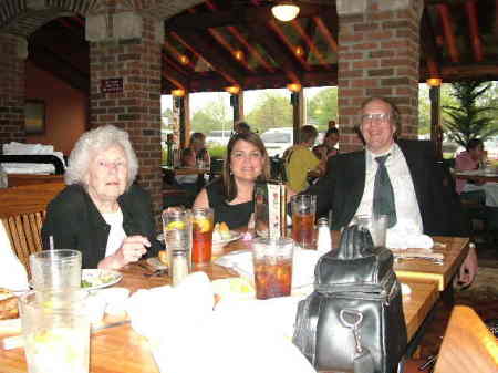 Mom, Ellen marie( Vance), And myself at raffertys in Memphis Tn