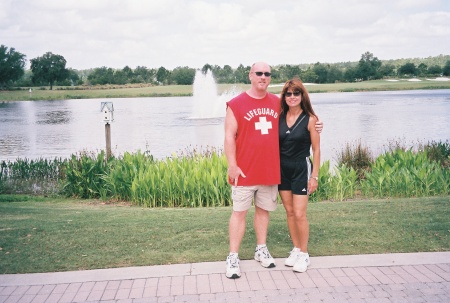 My husband, Mark, and I in Orlando