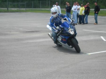 Me doing a demo for a Basic Rider Course