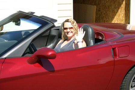 bill gave me 2006 convertible vette for mother's day!!