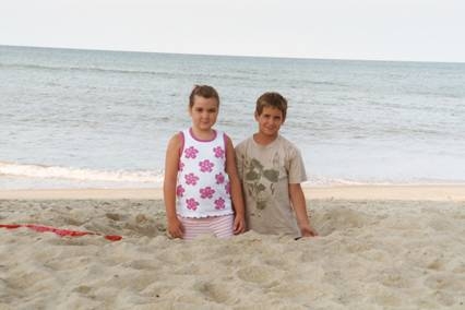 My Grandbabies, Jules and Trey At OBX