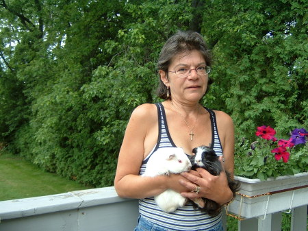 Cathy with Rascal and Magic Jul 24/07