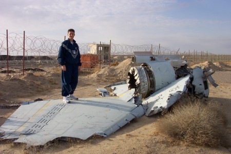 What's left of one of Saddam's Aircaft