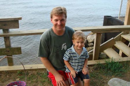 Ted and Ansel at our beach July 07