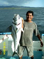 jose with rooster fish