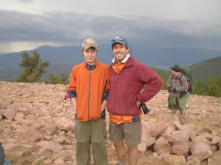 Philmont July 2007 - Hubby #1 on right, Son #1, on left