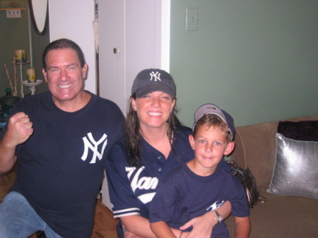 Yankee Stadium w/me, daughter Corey, & Luke.